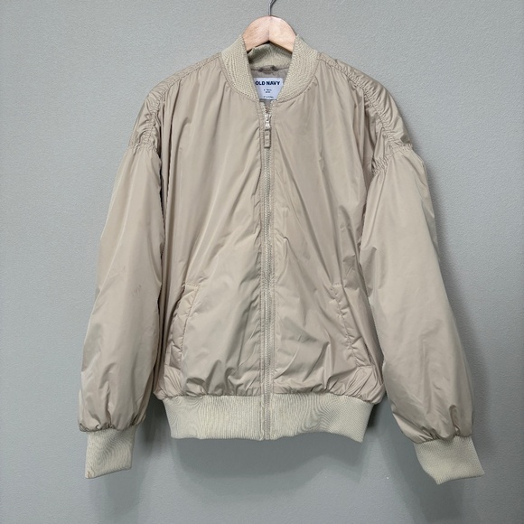 Old Navy Go-H20 Water Resistant Puffer Bomber Jacket - L TALL - Picture 1 of 7